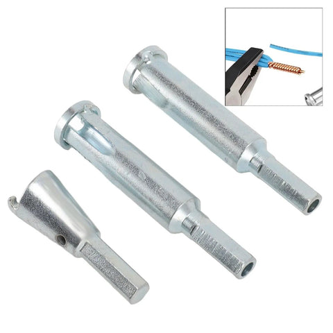 Quick Strip And Twist Drill Bit Kit For Electricians High Speed Steel Wire Stripping Tool heavy-duty strippers, three tool set.