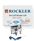 Top Tier Precision Router Lift With Massive Base Plate For Router Tables Delivers Hassle Free Dial In Height Settings And Universal Fit, 9.25" x 11.75".