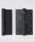 Slick Hidden Hydraulic Door Hinge Automatic Soft Close Buffer Damper Heavy Duty Rust Proof Gold Finish Three Piece Kit, dark finish