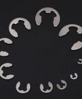 200 Pieces Stainless Steel E Clips And E Rings Set With Plastic Box Heavy Duty Retaining Ring Assortment M1.5 To M10