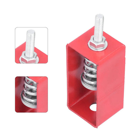 Spring Alloy Suspension Damper 3 for 30 to 50 kg Load, visible red casing and coil, ideal for fans and pipelines.