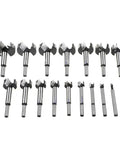 Sweet Setup 16 Piece Forstner Drill Bit Set Nailed It Precision Hole Cutters collection of precision cutters for woodworking tasks.