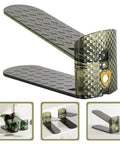 Built Different Double Layer Shoe Slot Organizers For Closets Adjustable Vertical Storage Racks In Vibrant Green, compact shoe rack with anti-slip base.