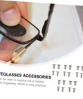 Eyewear Repair Kit With Replacement Screws For Glasses Sunglasses And Wire Frame Eyewear, Quick And Easy Fix Tools shown in use