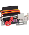 Sick RC Drone Parabolic Air Drop Kit With Upgraded Micro Servo Motor and Beefy Aluminum Bracket, showcasing a digital servo motor.