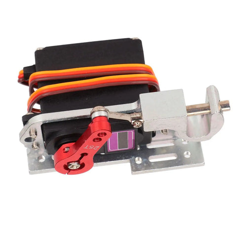 Sick RC Drone Parabolic Air Drop Kit With Upgraded Micro Servo Motor and Beefy Aluminum Bracket, showcasing a digital servo motor.