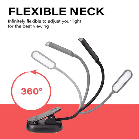 Sleek Rechargeable Clip On Book Light Blocking Blue Light With Amber And Red Led Stepless Dimming For Late Night Reads Totally Legit Game Changer For Sleep Protection And Chill Bedroom Vibes