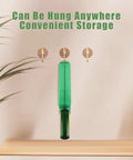 Ergonomic Mattress Lifter Wedge And Bed Maker Tool hung on wall for storage; view of tool design and hanging capability.