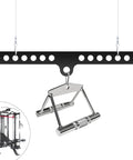 Heavy Duty Steel Cable Machine Attachment Kit With Multi Grip Pull Down Bar For Home Gym Functional Trainer featuring D handle and rope.