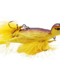 Topwater Duckling Lure For Freshwater Fishing Dope Realistic 3D Yellow Duckling Floating Bait With Plop And Splash Action Two Rotating Feet