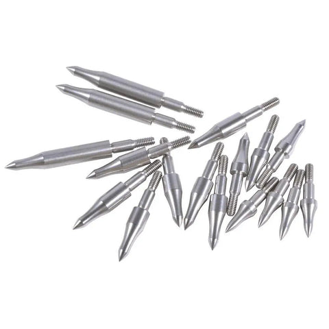 12 Pack Steel Archery Field Points For Target Practice 75 100 125 150 200 250 300 Grain Bullet Points