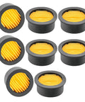Eight Pack Air Compressor Filter Elements For Replacement Pro Grade Intake Filters With Nine Fold Design For Superior Dust Filtration