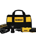 8V Max Cordless Screwdriver With Gyroscopic Control And Conduit Reamer, Refurbished, with charger, battery, and carrying bag