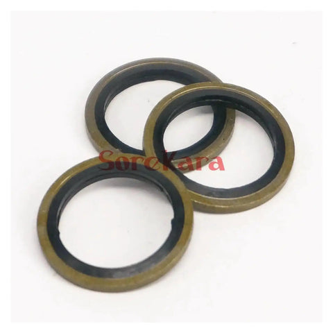Killer Metric Bonded NBR Seal Self Centering Seal Washer For Hydraulic Oil Tasks Quality Thread Seal Gasket Built With Nitrile Rubber Plus Iron Ring For Leak Prevention On Engine Setup Works Well With 10mm Sizes For Solid Daily Run, three 10mm bonded washers