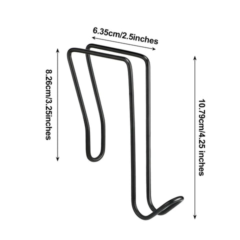 Must Have 4 Pack Wire Cubicle Hooks for Coat Hangers and Office Partition Panels Wall Mount over Cubicle Hanger Accessories