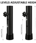 Legit Heavy Duty Folding Table Extenders With Solid Steel Riser Blocks, 2 levels adjustable height, 3.6 and 5.2 inches.