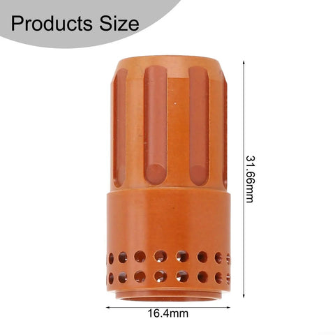Premium Swirl Ring Consumables Kit For 220994 Plasma Cutter including polymer nozzle, size 31.66mm x 16.4mm for precise fit.