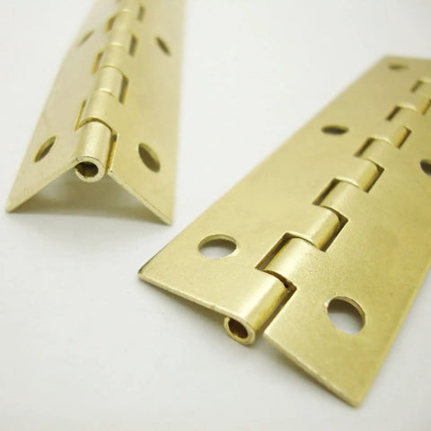 Grab These 4 Heavy Duty Folding Butt Hinges For Your Diy Furniture Projects, Featuring Sturdy Iron Construction That Holds Up Great To Wear And Tear While Adding A Classic Flair To Your Tables Or Cabinets Today. Two heavy duty folding butt hinges in gold finish.