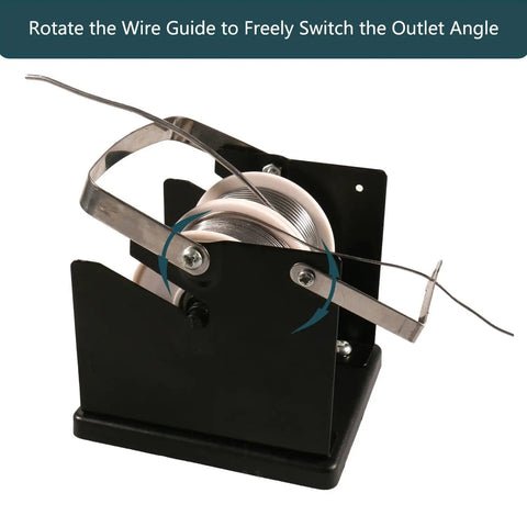 Solder Wire Spool Holder and Distributor for Electronics DIY Friendly Stand with heat-resistant base, adjustable distribution arm