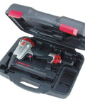 Premium 18 Gauge Brad Nailer With Lightweight Compact Design And Adjustable Depth Control Featuring Switchable Fire Modes in carrying case