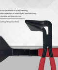Sheet Metal Hand Seamer With 60mm Wide Jaws Three Head Options Straight 45 Degree And 90 Degree displayed on white background