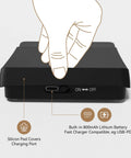 Palmsized Coffee Scale With Timer For Espresso And Pour Over, Rechargeable USB C, 2Kg Capacity, close-up of charging port