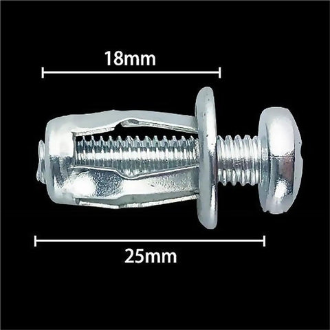 Get That Heavy Duty 60 Piece M5 And M6 Rivet Nut Insert Tool Set With Locking Structure For Solid Steel Threaded Jack Nuts And Dowel Fixtures To Bolt Up Hollow Panels Smoothly Without Rattling, M6 metal rivet nut, 18mm x 25mm