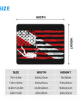 Vintage Scuba Dive Flag Mouse Pad For Laptop And Desk Setup Non Slip Water Resistant Desk Mat For Home Office Wireless Mouse