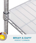 Pro Grade Wire Shelf Liner Mats 13.4 X 23.2 Inches shown on metal rack with clear polypropylene for storage organization.