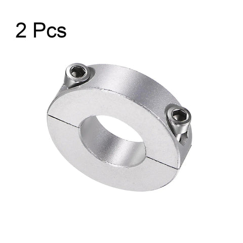 2 Pack Double Split Shaft Collar For 22mm Shaft Set Screw Clamp On 45mm Outer Diameter 12mm Width Aluminum 6061 Anodized