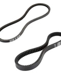 Durable Drive And Starter Belts Kit For EZGO Golf Carts showing V Belt Set 72054G01 72024G01 26414G01 on white background