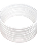 Coiled See-Through Vinyl Tubing Three Quarters Inch Inner Diameter By One Inch Outer Diameter, Fifty Feet, Flexible PVC Hose