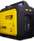 Image of a 4000 Watt Portable Inverter Generator With 149cc 4 Stroke OHV Engine, featuring yellow and black design.