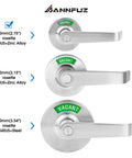 Rock Solid Zinc Alloy Bathroom Privacy Lock With Eye Catching Occupied Vacant Indicator 70Mm Lever Handle for family bathrooms with different sizes.