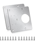 Stainless Steel Cabinet Hinges Repair Plate Kit For Kitchen Cupboard Doors With Bracket Repair No Fuss Install Includes Fixing Screws