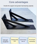 Badass Heavy Duty Shelf Brackets Featuring Rust Proof Powder Coated Steel Wall Mount for sturdy support under heavy shelves.