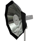 Multi Functional 48cm Umbrella Style Softbox with silver disc, black color, compatible with AD360II AD200 Pro II AD200 Pro for studio lighting