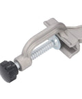 Close-up of Built Tough Adjustable Right Angle Corner Clamp showing aluminum alloy tube clamp and handle.