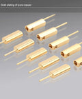 Gold plated brass contacts for M12 5 Pin A Code Male Connector IP67 Waterproof Rugged Unshielded Straight Type Sensor Connector.