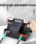 Dual Port Soldering Station 450W Two In One Rework System With 115 210 245 Handles and adjustable bracket