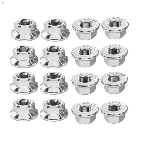Secure Your Ride With This Killer 16 Piece M10x1.25 Wheel Lock Lug Nut Kit Set For Yamaha Raptor And Grizzly ATVs Plus Polaris Models To Stop Theft Dead In Its Tracks. Stainless steel wheel lock lug nuts, 16-piece M10x1.25 ATV kit