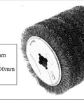 Stainless Steel Wire Wheel For Wood And Metal Surface Polishing And Rust Removal Heavy Duty Workhorse, 120mm OD, 19mm ID, 100mm height