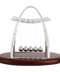 Newton Cradle Desk Toy With Clinking Pendulum Balls Calming Stress Relief For Home Office Decor Educational Gift