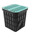 Heavy Duty Catch Basin With Grate And Debris Basket For French Drain Projects Large 15.7 Inch Square Outdoor Drainage Basin