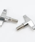 Pack of Two Drum Set Hardware Guards M6x15mm Cymbal Stand Wing Nut Screws Heavy Duty Zinc Alloy Replacement Kit for Snare Tom Percussion Gear with Dead Tight Fit.
