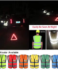 Hi Vis Safety Vests With Pockets Pack Of 10 For Outdoor Work Cycling Running Walking And Sports Reflective Vests colors and reflection