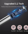 Ultra Slim 3.9mm Endoscope Camera With Light 1920P HD detailed lens structure illustration with no wifi, phone, or app icons.