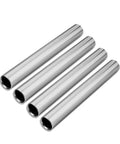 Aluminum Relay Batons For Track And Field, 29 Cm Long, 3.8 Cm Diameter, 50 G Each, Smooth Edges For Safe Grip, Corrosion Resistant High Strength Surface, Official Size Meets National Athletics Federation Standards, 4 Pack silver relay batons