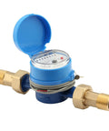 DN20 3 Quarter Inch NPT Water Meter With Pulse Output AWWA C712 Certified Cold Water Flow Meter horizontal view, eco brass body