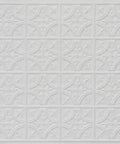 DIY Friendly PVC Lay-In Ceiling Tiles 2x2 White Matte Finish 25 Pack Covers About 100 Sq Ft Lightweight And Easy To Install By Gluing To Most Surfaces For A Fresh Modern Look That Transforms Your Ceiling In Hours, showing detailed texture.